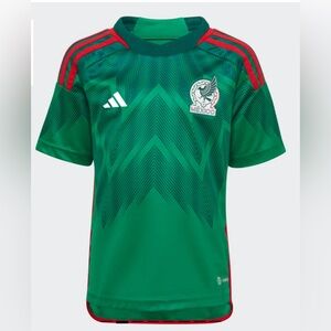Kids Adidas Mexico 22 Home Jersey